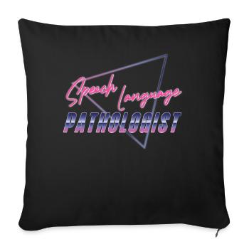 Speech Therapist Therapy Assistant - Sofakissenbezug 45 x 45 cm - Schwarz - Vorne