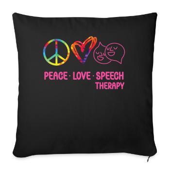 Assistant orthophoniste - Housse de coussin décorative 45 x 45 cm - noir - Devant