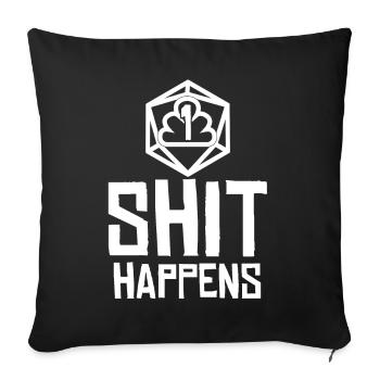 RPG Jeu de rôle RPG sur table - Housse de coussin décorative 45 x 45 cm - noir - Devant