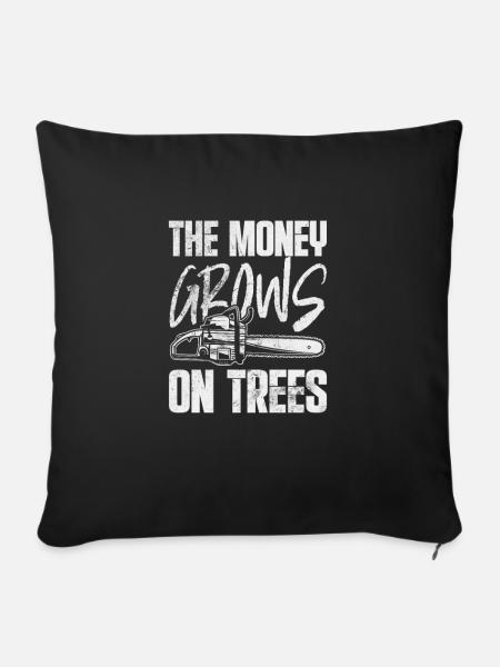 Baumpfleger Baumkletterer Arborist Geschenk - Sofakissenbezug 45 x 45 cm - Schwarz