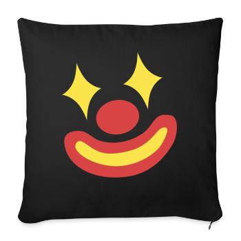 Clown Costume Carnival Carnival - Sofa pillowcase 17,3'' x 17,3'' (45 x 45 cm) - black - Front
