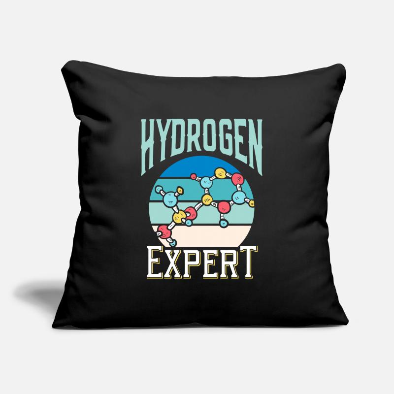 Expert en hydrogène Énergie des éléments hydrogène Housse de coussin décorative 45 x 45 cm