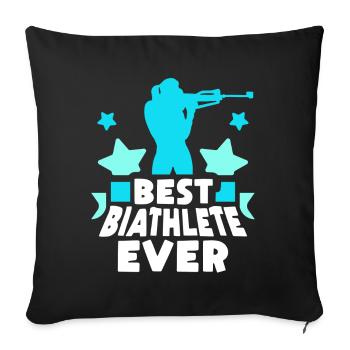 Best Biathlete of All Time Biathlete Biathlon - Sofa pillowcase 17,3'' x 17,3'' (45 x 45 cm) - black - Front