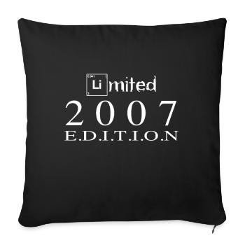 Limited Edition 2007 - Sofakissenbezug 45 x 45 cm - Schwarz - Vorne