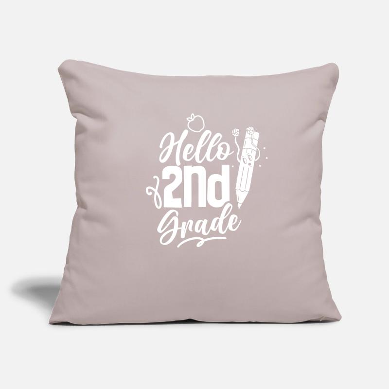 Hello 2nd Class Second Grader Second Class Sofa pillowcase 17,3'' x 17,3'' (45 x 45 cm)