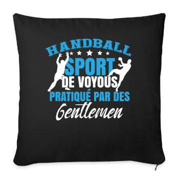 Handball Sport Entraîneur - Housse de coussin décorative 45 x 45 cm - noir - Devant