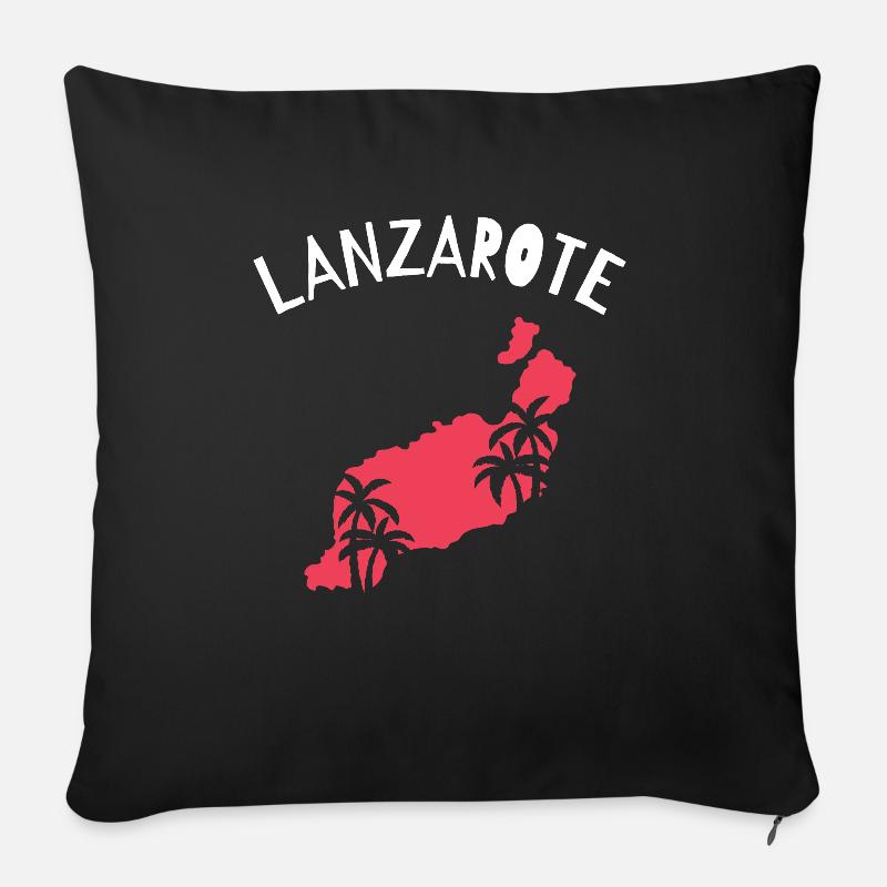 Lanzarote - Sofakissenbezug 45 x 45 cm - Schwarz