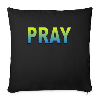 Ukraine pray - Sofakissenbezug 45 x 45 cm - Schwarz - Vorne