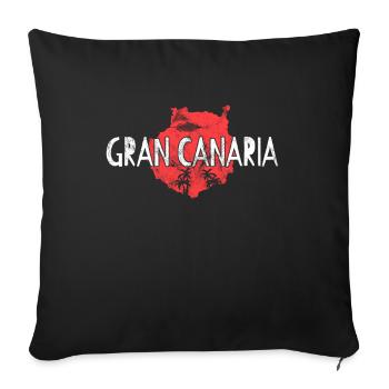 Gran Canaria - Sofa pillowcase 17,3'' x 17,3'' (45 x 45 cm) - black - Front