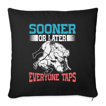 Tôt ou tard, tout le monde tape sur Ringer Gift - Housse de coussin décorative 45 x 45 cm - noir - Devant