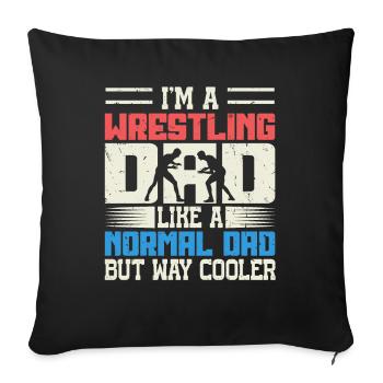 Dans A Wrestling Dad for Wrestlers on Father’s Day - Housse de coussin décorative 45 x 45 cm - noir - Devant