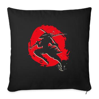 Japan Ninja Kitsune Style Japanese Samurai Sword - Sofakissenbezug 45 x 45 cm - Schwarz - Vorne