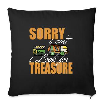 Sorry i can't i look for Treasure garbage Treasure - Sofa pillowcase 17,3'' x 17,3'' (45 x 45 cm) - black - Front