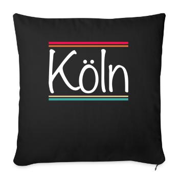 Cologne - Sofa pillowcase 17,3'' x 17,3'' (45 x 45 cm) - black - Front