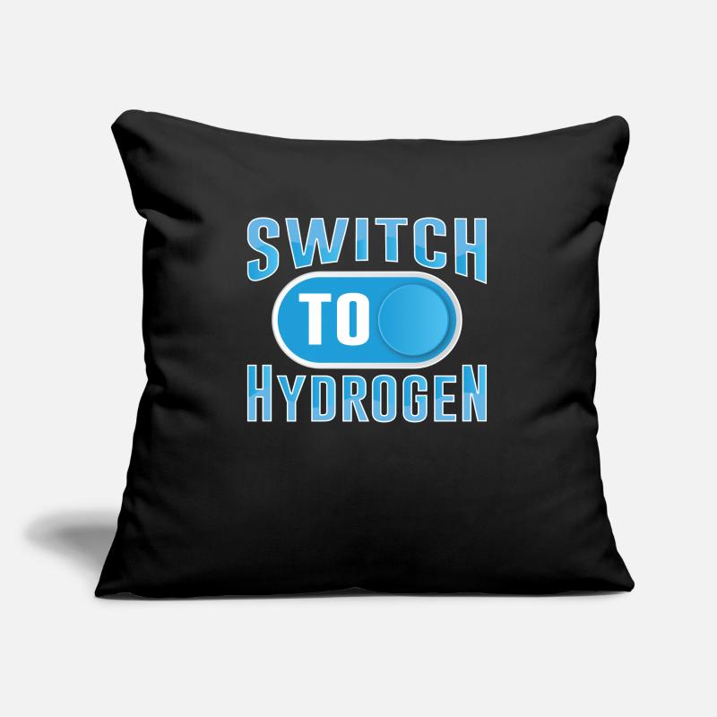 Passer à l’hydrogène énergie hydrogène Housse de coussin décorative 45 x 45 cm