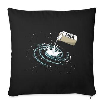 Milky Way Cute Funny Space Astronomy For Astronome - Sofa pillowcase 17,3'' x 17,3'' (45 x 45 cm) - black - Front
