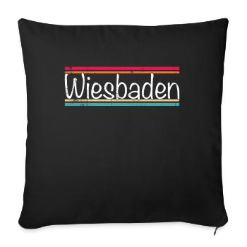 Wiesbaden - Housse de coussin décorative 45 x 45 cm - noir - Devant