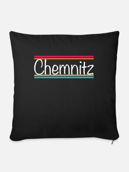 Chemnitz - Sofakissenbezug 45 x 45 cm - Schwarz