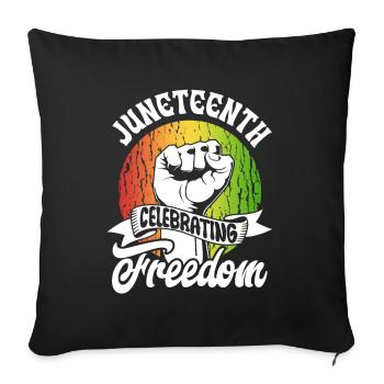 Juneteenth Feier Der Freiheit 1865 Afrika Black - Sofakissenbezug 45 x 45 cm - Schwarz - Vorne