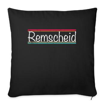 Remscheid - Housse de coussin décorative 45 x 45 cm - noir - Devant