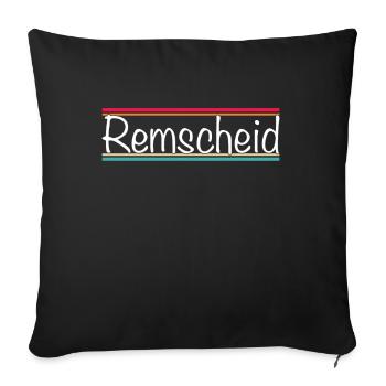 Remscheid - Housse de coussin décorative 45 x 45 cm - noir - Devant