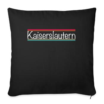 Kaiserslautern - Sofakissenbezug 45 x 45 cm - Schwarz - Vorne