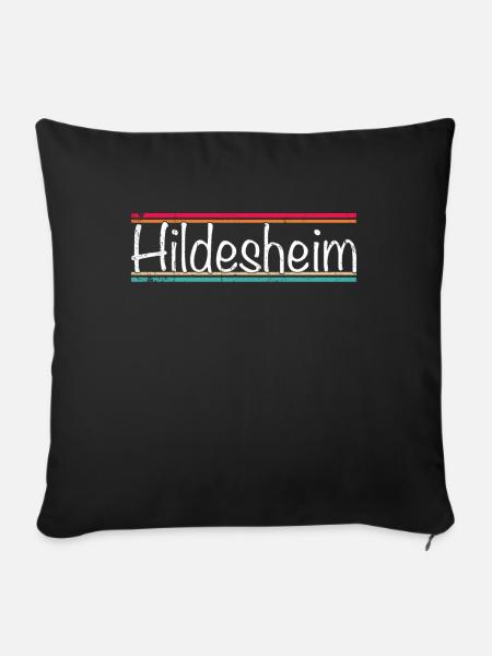 Hildesheim - Sofakissenbezug 45 x 45 cm - Schwarz
