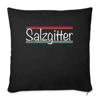 Salzgitter - Sofakissenbezug 45 x 45 cm - Schwarz - Vorne
