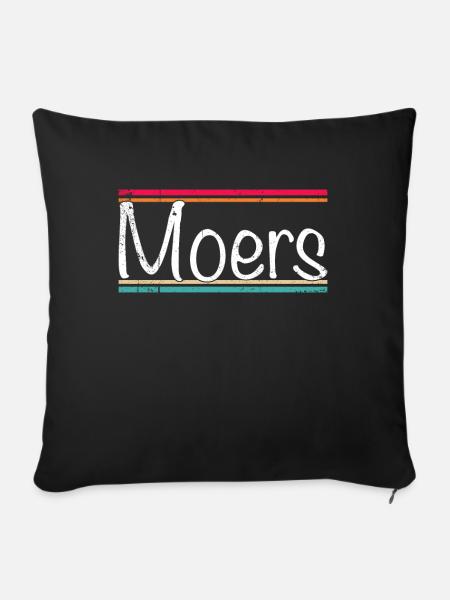 Moers - Sofakissenbezug 45 x 45 cm - Schwarz