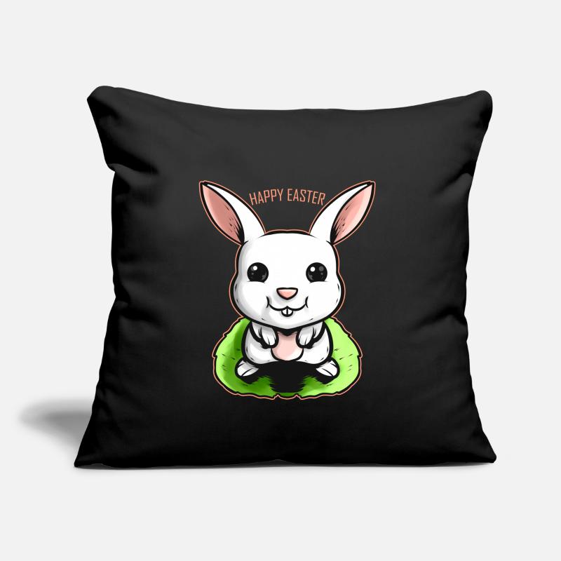 Happy Easter Rabbit On Easter Sofakissenbezug 45 x 45 cm