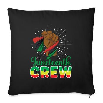 Juneteenth Team 1865 African American Black - Sofa pillowcase 17,3'' x 17,3'' (45 x 45 cm) - black - Front