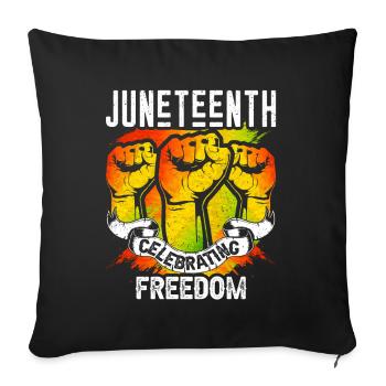 Juneteenth Feier Der Freiheit Afrika Black 1865 - Sofakissenbezug 45 x 45 cm - Schwarz - Vorne