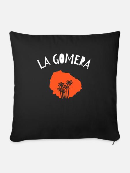 La Gomera - Sofakissenbezug 45 x 45 cm - Schwarz