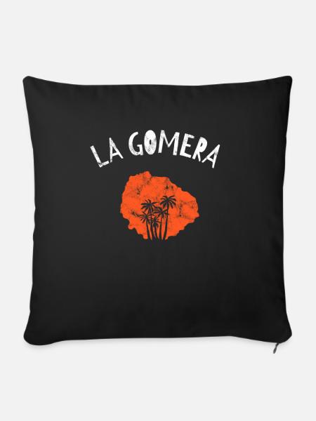 La Gomera - Sofakissenbezug 45 x 45 cm - Schwarz