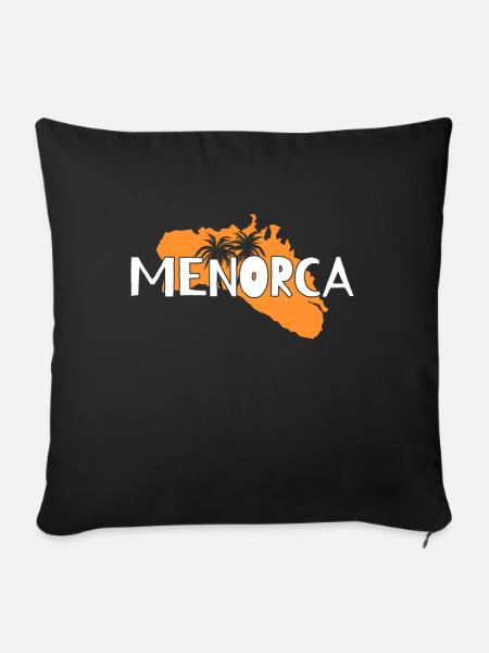 Menorca - Sofakissenbezug 45 x 45 cm - Schwarz