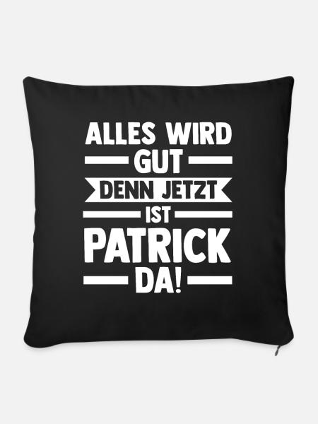 Patrick - Sofakissenbezug 45 x 45 cm - Schwarz