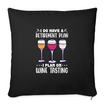 Pension de retraite Pension de pensionné Cadeau de pension de pensionné - Housse de coussin décorative 45 x 45 cm - noir - Devant