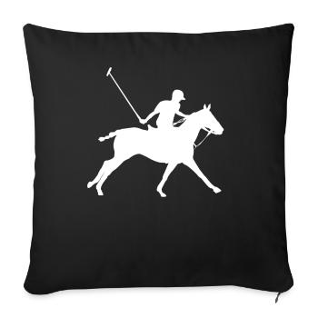Polo Sport Equestrian Equestrian Gift Men - Sofa pillowcase 17,3'' x 17,3'' (45 x 45 cm) - black - Front