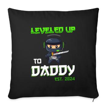2023 Ninja de jeu - Housse de coussin décorative 45 x 45 cm - noir - Devant