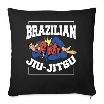 Jiu Jitsu Arts Martiaux Kung Fu & Karaté Jiu Jitsu - Housse de coussin décorative 45 x 45 cm - noir - Devant