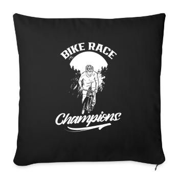 Cycling Champions Cycling Cyclists - Sofa pillowcase 17,3'' x 17,3'' (45 x 45 cm) - black - Front