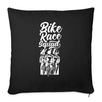 Cycling Team Cycling Race Cyclists - Sofa pillowcase 17,3'' x 17,3'' (45 x 45 cm) - black - Front