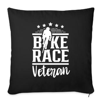 Cycling Veteran Bicycle Race Cyclist - Sofa pillowcase 17,3'' x 17,3'' (45 x 45 cm) - black - Front