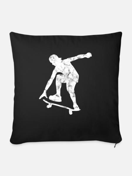 Skater - Sofakissenbezug 45 x 45 cm - Schwarz