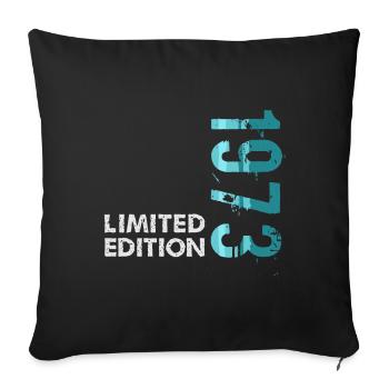 1973 Limited Edition - Sofa pillowcase 17,3'' x 17,3'' (45 x 45 cm) - black - Front