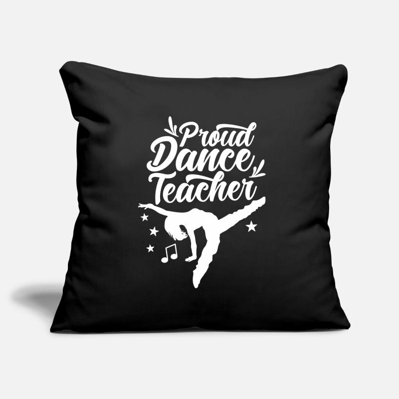 Fier professeur de danse École de danse Professeur de danse Professeur de danse Housse de coussin décorative 45 x 45 cm