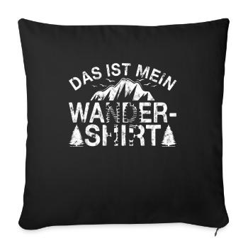 Mein Wander Shirt - Sofakissenbezug 45 x 45 cm - Schwarz - Vorne