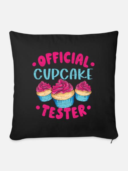 Cupcake - Sofakissenbezug 45 x 45 cm - Schwarz