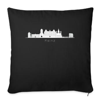 Mayence - Housse de coussin décorative 45 x 45 cm - noir - Devant