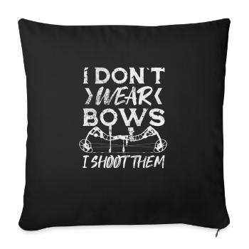Archery Archer Archer Arrow Gift - Sofa pillowcase 17,3'' x 17,3'' (45 x 45 cm) - black - Front